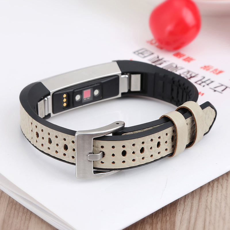 TPU+Cowhide Leather Adjustable Watch Strap Replacement Wrist Band for Fitbit Alta Alta HR Ace TPU+Cowhide Leather Adjustable Watch Strap Replacement Wrist Band for Fitbit Alta Alta HR Ace